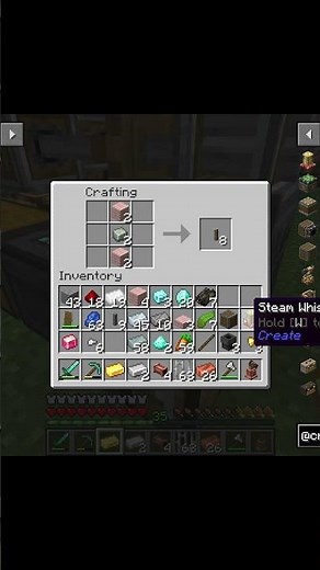 HOW TO BUILD A MECHANICAL PISTON IN MINECRAFT #minecraft #create #tutorial