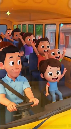 Kids the wheels on the Bus | 4K 3D Animated Fairy Tales #kidslearning #kidssongs #kidsvideo #viral