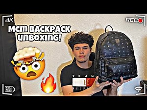 MCM BACKPACK UNBOXING/REVIEW ! + TRY ON