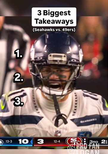 3 Biggest Takeaways: Seahawks vs. 49ers | NFL Week 18 #nfl #seahawks #49ers #kalshi