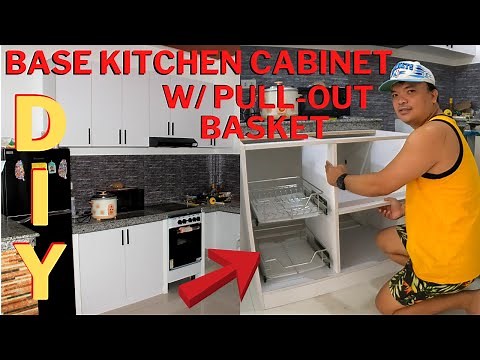 DIY BASE KITCHEN CABINET WITH PULL-OUT BASKET PART 1| STEP BY STEP TUTORIAL