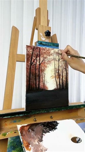 Maple Leaf #AcrylicPainting #DecorativePainting #LearnPaintingTogether #Painting