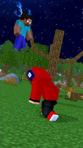JJ vs Herobrine… Mikey Is SHOCKED! 😱 | Minecraft Animation #shorts