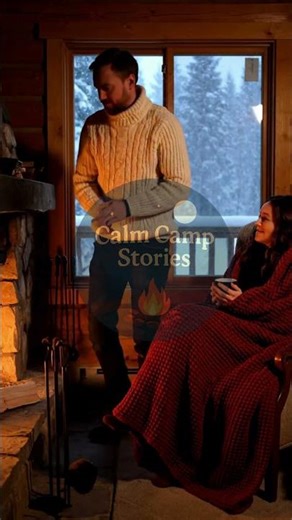 ASMR Winter Night ❄️ Cozy Fire & Snowfall Ambience for Deep Sleep and Relaxation