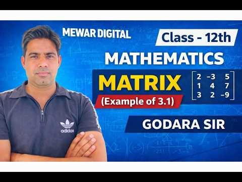 Class 12th Math NCERT Exercise 3.1 examples || Chapter 3 Matrices आव्यूह || कक्षा 12 प्रश्नावली 3.1