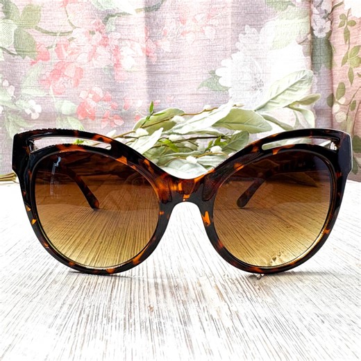 Oversized Chunky Cat-eye Sunglasses: Brown Tortoise-shell - Etsy