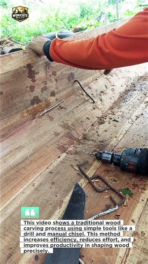 Traditional Wood Carving Technique Using Simple Tools | High Productivity Handcraft Method