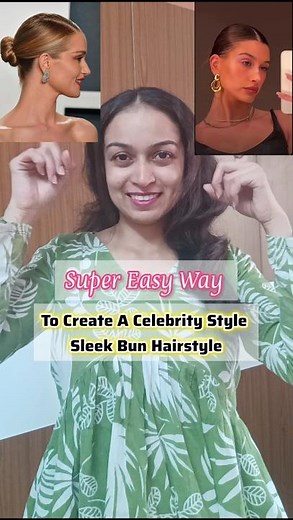 Easy Sleek Bun Hair Tutorial| Step-by-Step Hairstyle for Beginners| How to Do a Sleek Bun #sleekbun