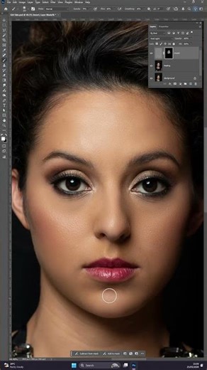 skin softening short tutorial #shortvideos #photoshop #photoshoptutorial #photography #adobe