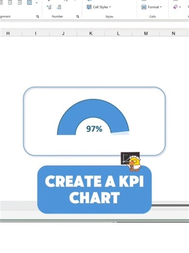 Create A KPI Chart in Excel 🤯😮 #excel #ksa🇸🇦 #DashboardDesign #exceltips #excelvisulization