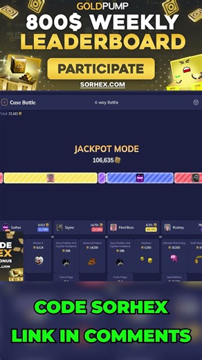 100K+ WIN! #goldpump #rbx