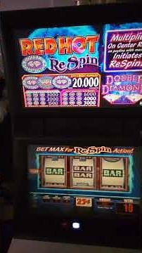 IGT Red Hot Double Diamond Respin Video Slot Machine Game Play. https://toplineslotmachines.com