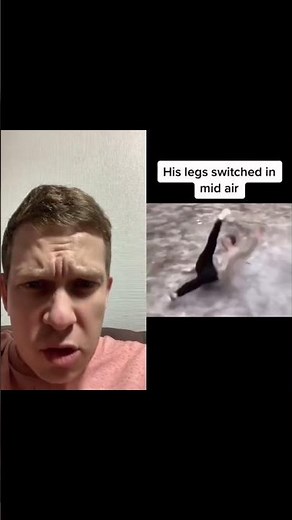 Did their legs switch places midway?!