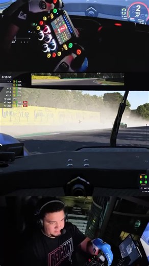 I thought I was done for 😱 🎮 Rig: TR120S V2| 🛞 Wheel: GSI FPE V2 | Base: Simagic Alpha U | LED: Sim Rep MLD Tag your crew who need to see this this👇🏽 #lemansultimate #lmu #simracing #pcgaming #explorepage #fyp #simracing #Simagic #trakracer #simracinghardware #simracingsetup #endurancesports #dji | Real_Cronk