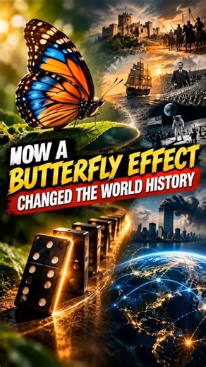 One Tiny Event Changed World History… The Butterfly Effect 🦋🌎 #ButterflyEffect #WorldHistory
