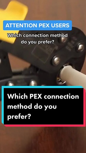 How do you connect PEX? #pex #piping #plumberslife #plumbinglife #plumbing #skilledtrades #skilled #tradesman #tradeswoman #trades #fittings #fyp #tik
