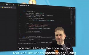 【 区块链 】Learn Python by Building a Blockchain & Cryptocurrency（英文字幕）