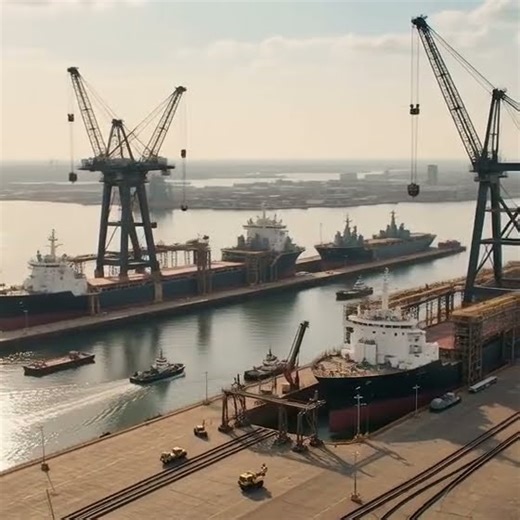 This Shipyard Builds Giants #megascale #marineengineering #gianttech #shorts