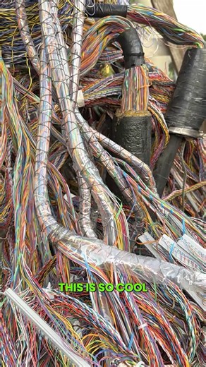 Inside an AT&T Line Box Thousands of Wires