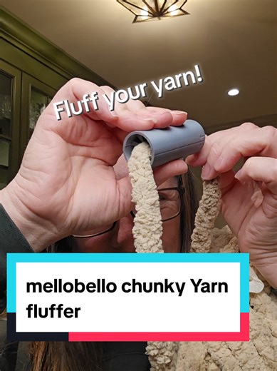 This Chunky Yarn Fluffer by MelloBello makes your MelloBello Yarn the most fluffy! I dont know how much more fluffy this Yarn can get, but when you use this tool its the softest fluffiest ever! if your getting ready to make a huge chunky blanket or scarf, you dont want to be without this Yarn tool! #mellobello #yarn #yarntok #chunkyblanket #chunkyyarnblanket