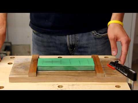 Flattening a Waterstone with a DMT Dia-Sharp Stone