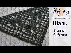 Moon Butterfly Crochet Shawl | Вязание крючком от Елены Кожухарь