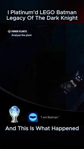 I Got Platinum in LEGO Batman Legacy Of The Dark Knight and this is what Happened #batman #gaming