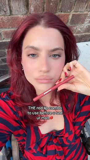 1.2M views · 6K reactions | trust me she’s NOT coming off using @hudabeauty lip stains in cinnamon and cherry red #lipcombo #makeup #lipstain #beauty #redlip | Abby Roberts Artistry | Facebook