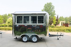 [Hot Item] Fast Ice Cream Trailer Double Deckat Mobile Food Truck Air Stream Food Trailer