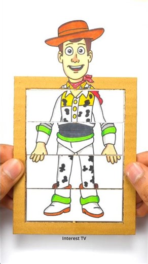 Toy Story 5 DIY Paper Cardboard Spinning Puzzle Smart Game Brain Challenge #toystory #challenge