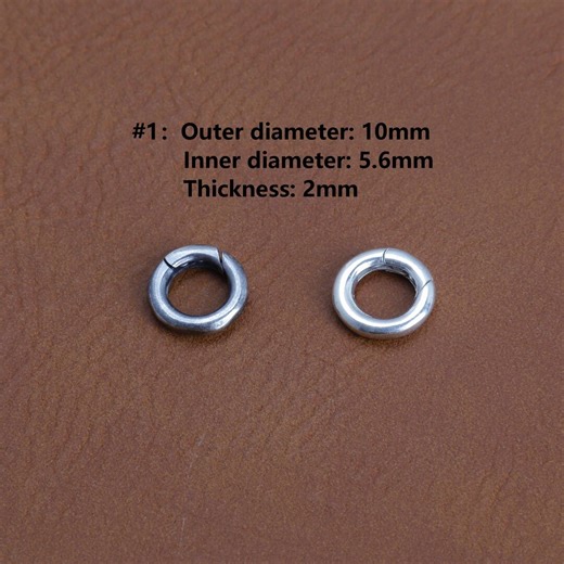 925 Sterling Silver Spring Clasp , Charm Necklace Link, Pendant Rings Jewelry Clasp - Etsy