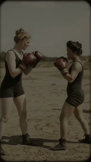 Norwegian and south korea vintage women boxing 1900s