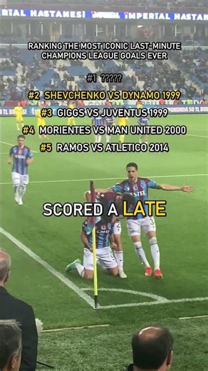 The Most Shocking 93rd Minute Goals In Champions League History 🪜 #football #soccer #ranking