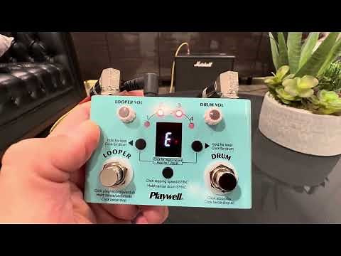 M VAVE Circle Looper Pedal Drum Machine with Tuner 11 Minute Loop Review