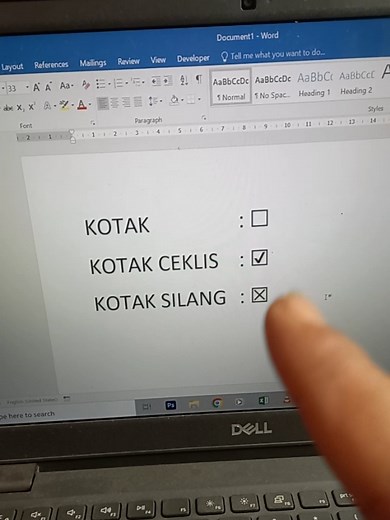 Cara Membuat Kotak dan Ceklis di Word dengan Cepat
