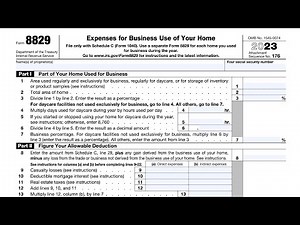 IRS Form 8829, Line 11 worksheet walkthrough (Real Estate Taxes)