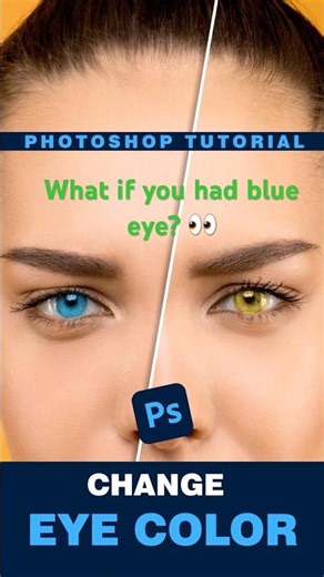Change Eye Color in 10 Seconds! 👁️🔥 (Photoshop Trick)
