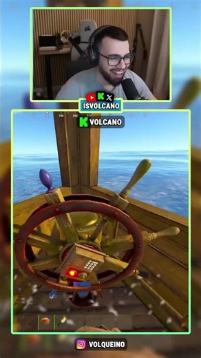 NOS ATACAN CON CAÑONES EN EL MEDIO DEL MAR!!! - #rust #rustgame #pvp #shorts