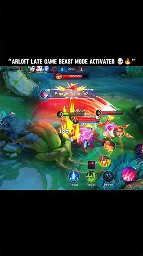 “Arlott Late Game Beast Mode Activated 💀🔥”#highlights #shortsfeed #viral #mobilelegends #mlbbesports