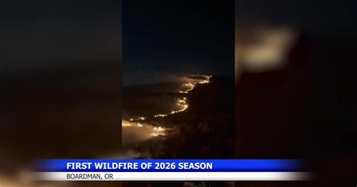First wildfire of the year sparks near Boardman, Oregon