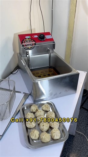 Automatic Food Fryer For Momos , French Fries - Deep fryer machine Adjustable Temperature #ytshorts
