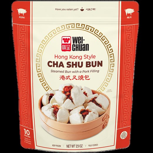 Fully Cooked Hong Kong Style Cha Shu Bun - Wei-Chuan