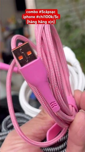 Combo #5 iPhone charging cables #only 100k/5 (genuine brand) #phone number 0945731045
