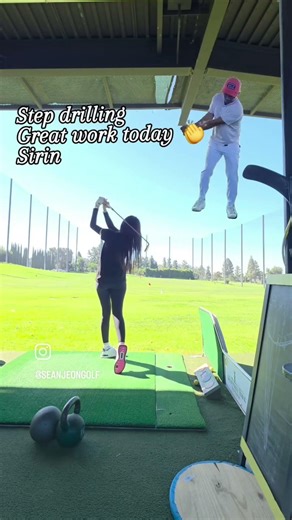 Beginner lesson step drilling #golfskill #golfswing #golftraining #golf