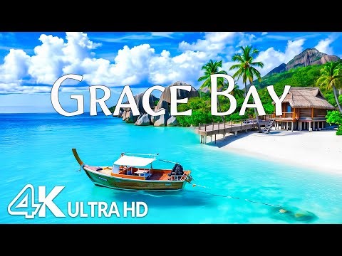 Grace Bay 4K UHD - Discover the Ultimate Beach Escape in Turks and Caicos with Relaxing Music