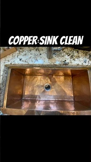 How To Clean a Copper Sink #cleaning