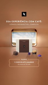 Descubra Novas Formas De Saborear Seus Cafés Favoritos: Compre 100 Cápsulas e Ganhe 1 Chocolate Amargo Nespresso! | Nespresso