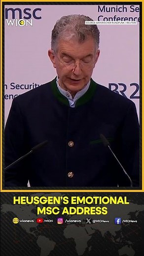 Munich Security Conference Chair Tears Up During Final Presser | WION Shorts
