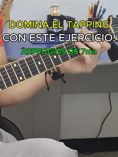 Practica los distintos patrones de los arpeggios de 7ma con este ejercicio, usando el tapping! Domina el tapping estudiando los distintos arpeggios de 7ma, incluidos los de 7ma menor, mayor y dominante. Explorando las progresiones en la escala de C mayor. Espero lo disfrutes! Sígueme para más contenido como éste y más tips para guitarristas. Y si quieres lecciones más personalizadas entra en el link de mi perfil a mi programa Guitar Revolution, espero verte allá! #tappingexercise #guitartutorial