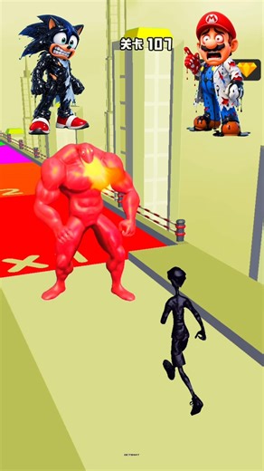 HELP! VENOM SONIC TRAPPED & MARIO LAUGH RED GIANT HULK! 😰🤯 VENOM 3D #SonicTheHedgehog #Sonic #Shorts